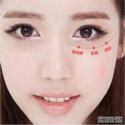 化妆品遮住眼睛
